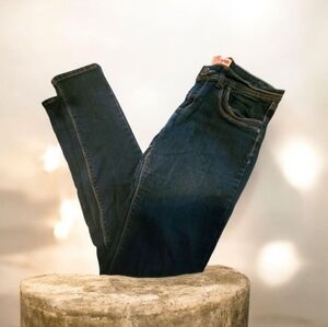 IQ & Company Blue Skinny Jeans with Tapered Leg and Stretch Size 8